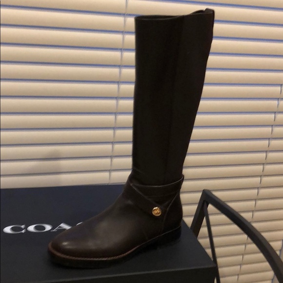 coach turnlock riding boot